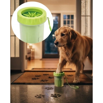 Orta ve Büyük Irk Köpekler İçin Pati Yıkama Kabı Pratik Hijyen Çözümü