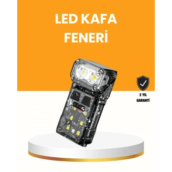 Kamp ve Outdoor İçin LED Far 10 Saat Pil Sensörlü Manyetik