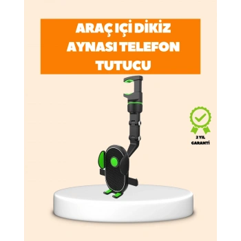 Araç İçi Dikiz Aynası Telefon Tutucu Katlanabilir ve Çok Fonksiyonlu