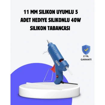 Sıcak Mum Tabancası 40W 5 Silikon Hediyeli Kolay ve Hızlı Yapıştırma