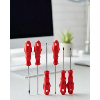 7li Tornavida Seti Düz ve Yıldız Uçlu Çok Amaçlı Kullanım