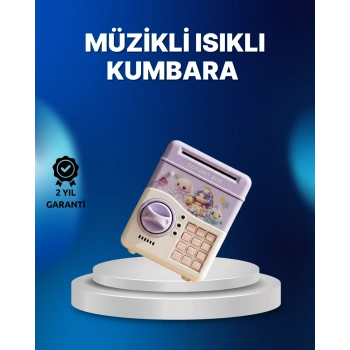 Mor Otomatik Para Girişli Elektronik Şifreli Kumbara