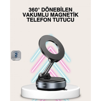 Güçlü Mıknatıslı Vakumlu Araç Telefon Tutucu Alüminyum Gövde