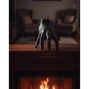 3D Dekoratif Siyah El Obje 17x16 cm Gotik ve Modern Aksesuar