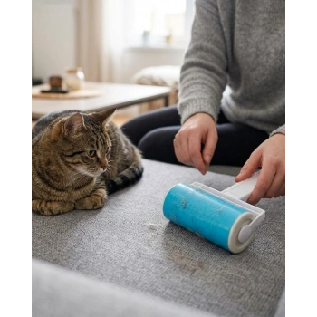 Yıkanabilir Pet Tüy Toplama Aparatı Kıyafet Koltuk Araba İçi Temizlik Rulosu