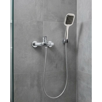 Siyah Duş Seti El Duşu Başlığı Spiral Hortum Dayanıklı Banyo Duş Aksesuarı