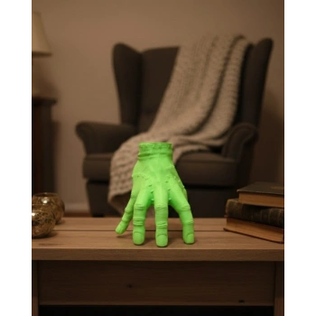 3D Dekoratif Yeşil El Obje 27x22 cm Sanatsal ve İddialı Aksesuar