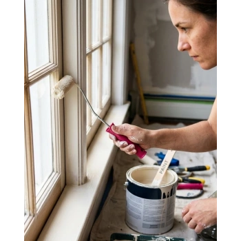 Dar Alan Boyama Rulosu 10 Cm Boya Fırça Seti 6 Adet Yedek Rulo Hediyeli