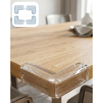 Çocuk Güvenlik Köşe Koruyucu 4 Lü Set Masa Sehpa Köşe Aparatı