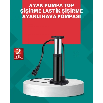 Manuel Ayak Pompası Extra Güçlü Lastik Şişirme Pompası