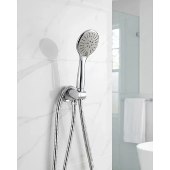 Duş Başlığı Seti Spiral Hortum Hareketli El Duşu Tutacağı Kirece Dayanıklı Tasarım