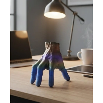 3D Tasarım Rengarenk El Biblo 27x22 cm Özgün ve Şık Aksesuar