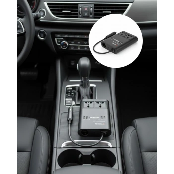 Araç İçin 12V 24V Güç Dönüştürücü 220V Priz ve USB Portlu