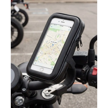 Su Geçirmez Motosiklet Scooter Telefon Standı Dokunmatik Ekranlı Bisiklet Tutucu