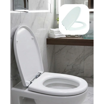 Universal Klozet Kapak Seti Kaydırmaz Alt Yüzey Kolay Temizlik Banyo Aksesuarı