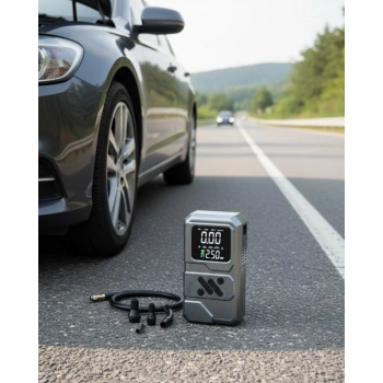 Çok Fonksiyonlu Akü Takviye ve Taşınabilir Hava Kompresörü