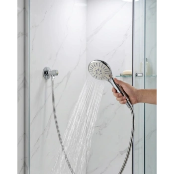 Kireç Önleyici El Duşu Seti Spiral Duş Hortumu Hareketli Duş Askısı