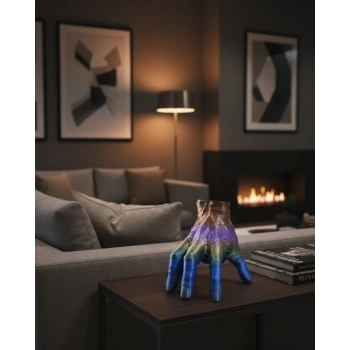 3D Rengarenk El Dekoratif Heykel 27x22 cm Büyük Boy Modern Tasarım