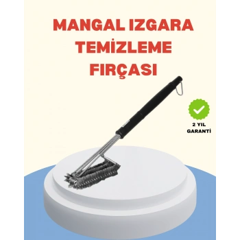 Uzun Saplı Izgara Temizleme Fırçası Çelik Telli