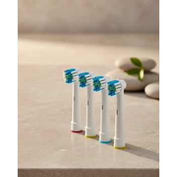 Renk Halkalı Aile Tipi Diş Fırçası Yedek Başlığı 4’lü Paket
