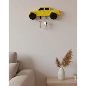 Duvara Monte Araba Anahtarlık Dekoratif ve Kullanışlı