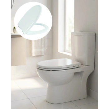 Standart Klozet Kapağı Universal Uyumlu Kolay Temizlik Kaydırmaz Taban Tasarım