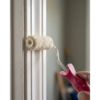 10 Cm Mini Boya Rulosu Seti 6 Adet Yedek Rulo Hediyeli Dar Alan Boyama Rulo Fırça