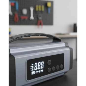 Acil Durumlar İçin Çok Fonksiyonlu Araç Akü Takviyesi Hava Kompresörü ve Güç Kaynağı