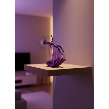 El İnsan Figürü Mor Modern Sanatsal Biblo Soyut Tasarım Salon ve Ofis Dekoru