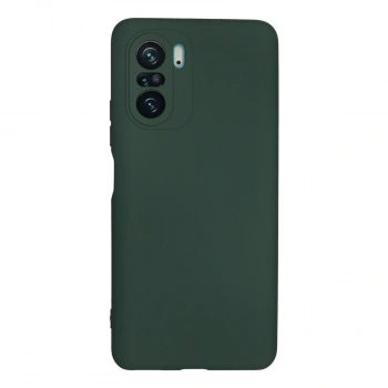 Xiaomi Poco F3 Kılıf Nano İçi Kadife Silikon - Koyu Yeşil