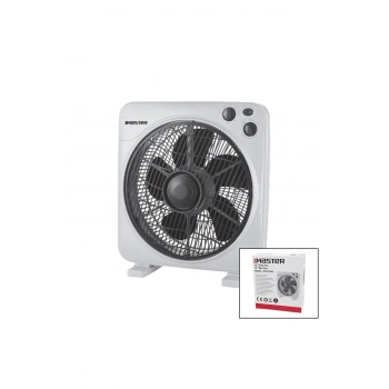 12 İNÇ KUTU FAN VANTİLATÖR 3 KADEME HIZ 5 PLASTİK KANAT 40W 60DK.ZAMAN AYARLI MTR-F620 (532