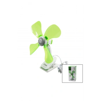 KİWİ KFAN-7604 2İN1= MANDALLI - MASA ÜSTÜ VANTİLATÖR 180° AKROBAT9W - ÇAP: 32CM 4-RENKLİ PLASTİK KAN
