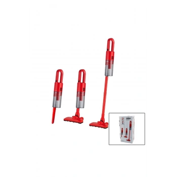 DİKEY ELEKTRİKLİ SÜPÜRGE 500W 90 DERECE BAŞLIK - 1.5LT TOZ HAZNE - ÇİFT FİLTRE - 5MT KABLO SVC-8616