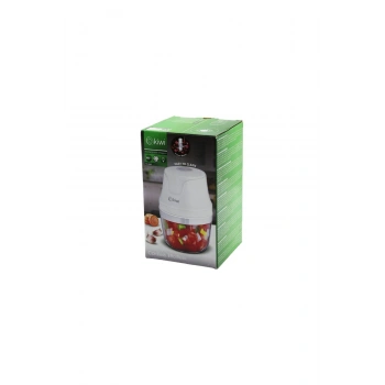 KİWİ KC-8203 USB ŞARJLI MİNİ 3 BIÇAKLI BLENDER RONDO GIDA DOĞRAYICI 350ML=MİKA KRİSTAL HAZNE (5