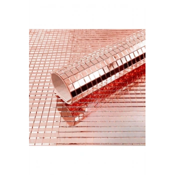 Kare Bronz Cam Mozaik Fayans Çıkartmaları El İşi Kare Cam Fayans Kendinden Yapışkanlı Aynalı Dekor P