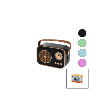 M4 PORTABLE WİRELESS HOPARLÖR - SPEAKER IŞIKLI USB ŞARJLI RENKLİ KASA - BRONZ ÇERÇEVEUSB - DC 5V - T