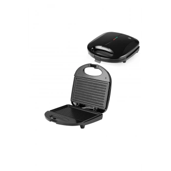 MİNİ ELEKTRİKLİ TOST MAKİNESİ 2 DİLİM YAPIŞMAZ YÜZEY - KİLİTLENEBİLİR KAPAK 750W SSM-2588 (5324)