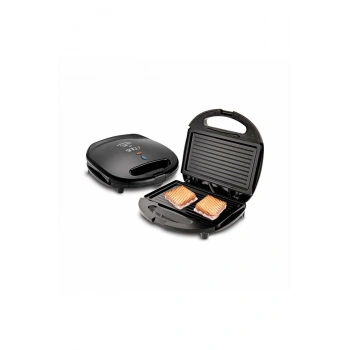 MİNİ GRANİT ELEKTRİKLİ TOST MAKİNESİ 2 TOST YAPIŞMAZ YÜZEY 750W SSM-2513 (5324)