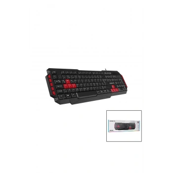 EVEREST KB-G7-ARMOR USB KABLOLU OYUNCU KLAVYE RENKLİ OYUN TUŞLARI - MULTİMEDYA TUŞLARI 150CM (5