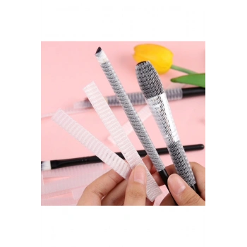Makyaj Far Allık Kontür Eyeliner Fırça Malzemeleri Ürünleri Koruyucu File Kapak Örgü Kılıf Set 20li