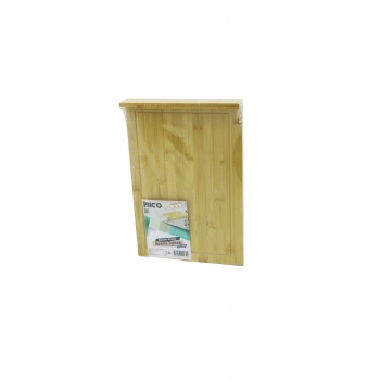 25X35CM AHŞAP BAMBU KESİM PANOSU - KESME TAHTASI TEZGAH ÜSTÜ KANALLI - KENAR DESTEKLİ (5324)