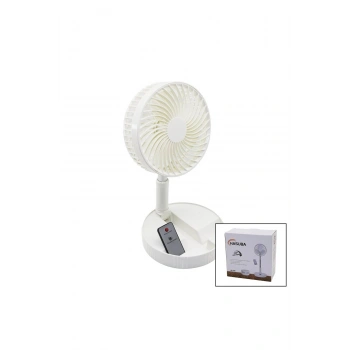 KUMANDALI MİNİ FAN M.ÜSTÜ VANTİLATÖR KATLANIR FAN=19.7CM - UZAYAN AYAK=35-102CM TELEFONLUKLU USB ŞAR