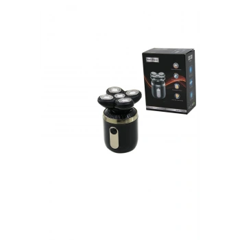 SEYAHAT TİPİ 5 BAŞLIK GÜNLÜK SIFIR SAKAL - ÇİZİM BAŞLIK TRAŞ MAKİNESİ USB ŞARJLI CEP - ÇANTA BOY (53