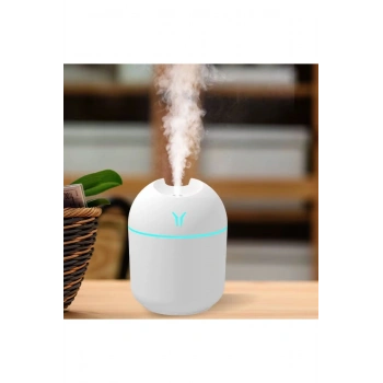Işıklı Kuru Havayı Azaltan ve Aromaterapi Deneyimi Sunan Hava ve Oda Nemlendirici 220 ML 8x8x10cm (5