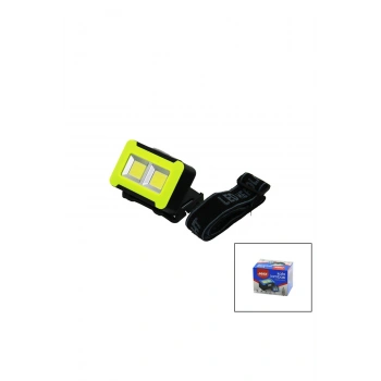 PİLLİ 3W COB LED KAFA LAMBASI FENER 3-KADEME IŞIK AYARI - FLAŞÖR 4.5V 150LÜMEN (5324)