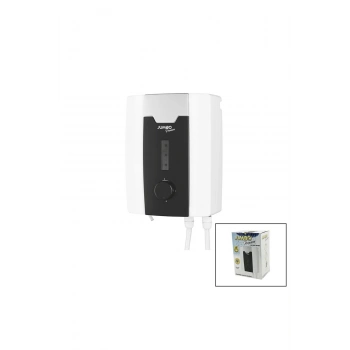 JUMBO PREMİUM BEYAZ SU ISITICI ELEKTRİKLİ ŞOFBEN DUŞ BAŞLIK 7 EMNİYET TERMOSTAT 3 KADEMELİ 8000W (53