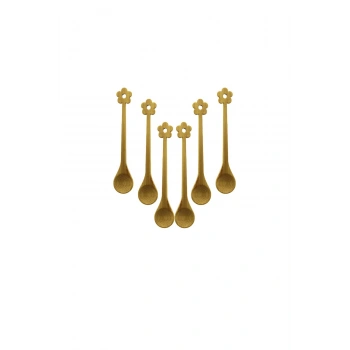 6 PCS MİNİ BAMBU AHŞAP KAŞIK 14.5CM (5324)