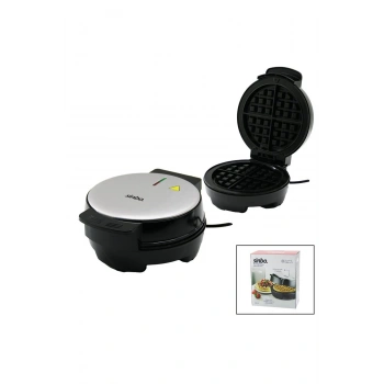 BELÇİKA WAFFLE MAKİNESİ ELEKTRİKLİ 4 WAFFLE - YAPIŞMAZ DÖKÜM PLAKA PASLANMAZ ÇELİK ÜST KAPLAMA SSM-2