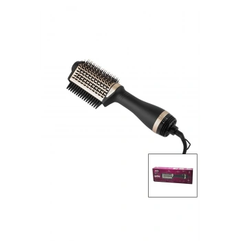 SAÇ KURUTMA - ŞEKİL MAKİNESİ 3 KADEME ISI AYARI 360 DERECE DÖNEN KABLO SERAMİK KAPLAMA FIRÇA 1200W S