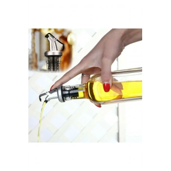 Kapaklı Şişe Ucu Servis Aparatı Damlalık Yağdanlık Tıpa 3 ADET (5324)